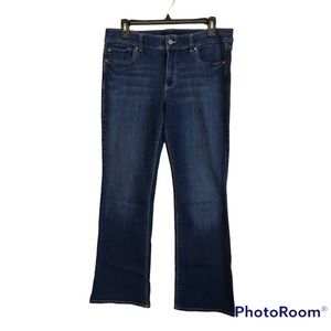 WHBM Blanc Bootleg Blue Jeans Size 10 Short